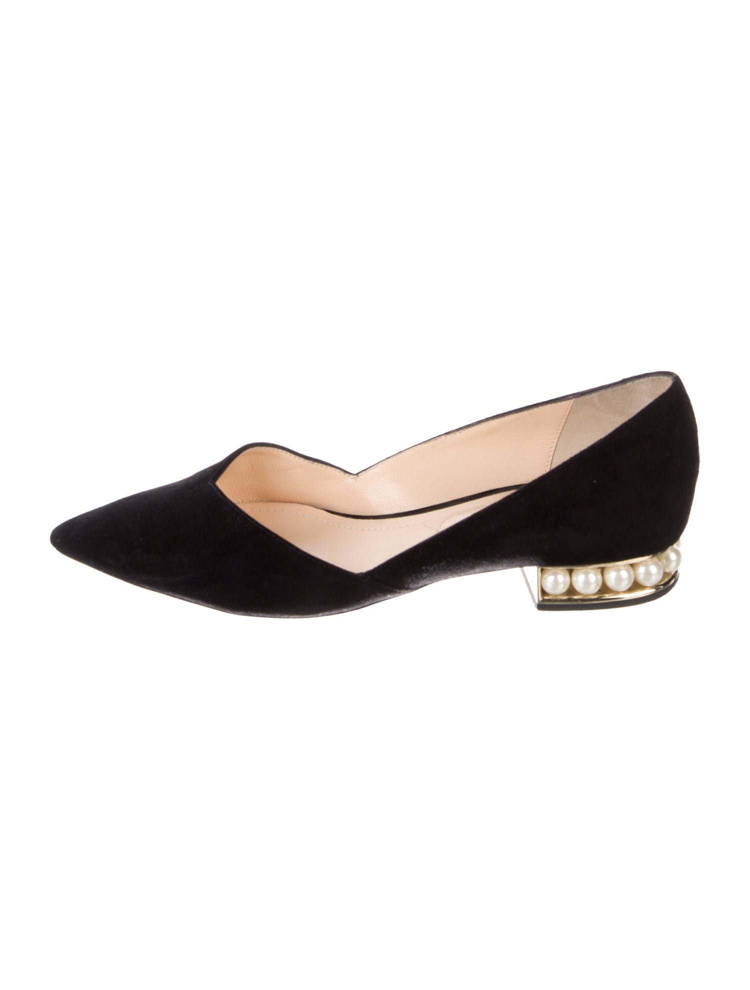 Nicholas Kirkwood Suede Beaded Accents Flats