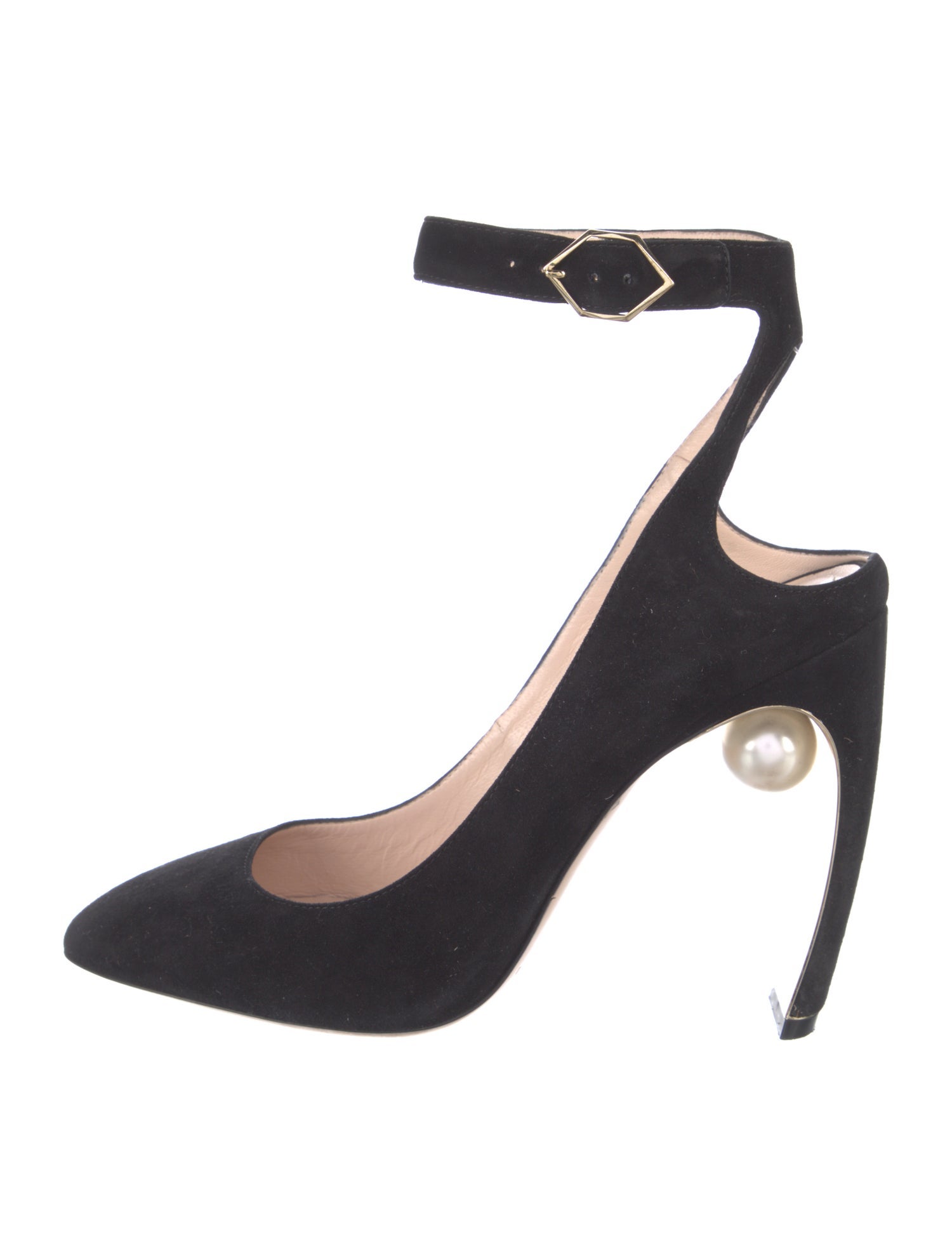 Nicholas Kirkwood Suede Beaded Accents Pumps