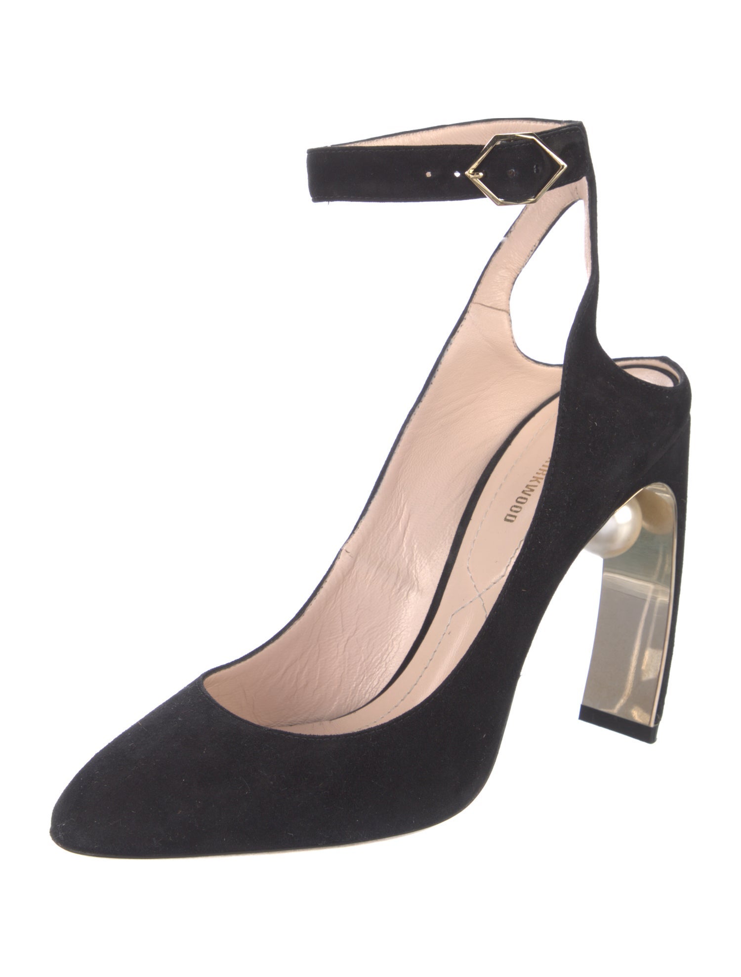 Nicholas Kirkwood Suede Beaded Accents Pumps