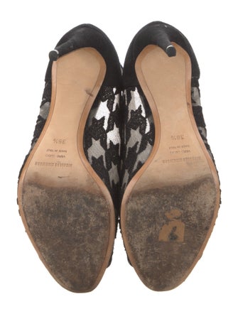 Nicholas Kirkwood Suede Patterned Pumps