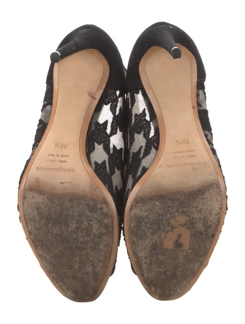 Nicholas Kirkwood Suede Patterned Pumps