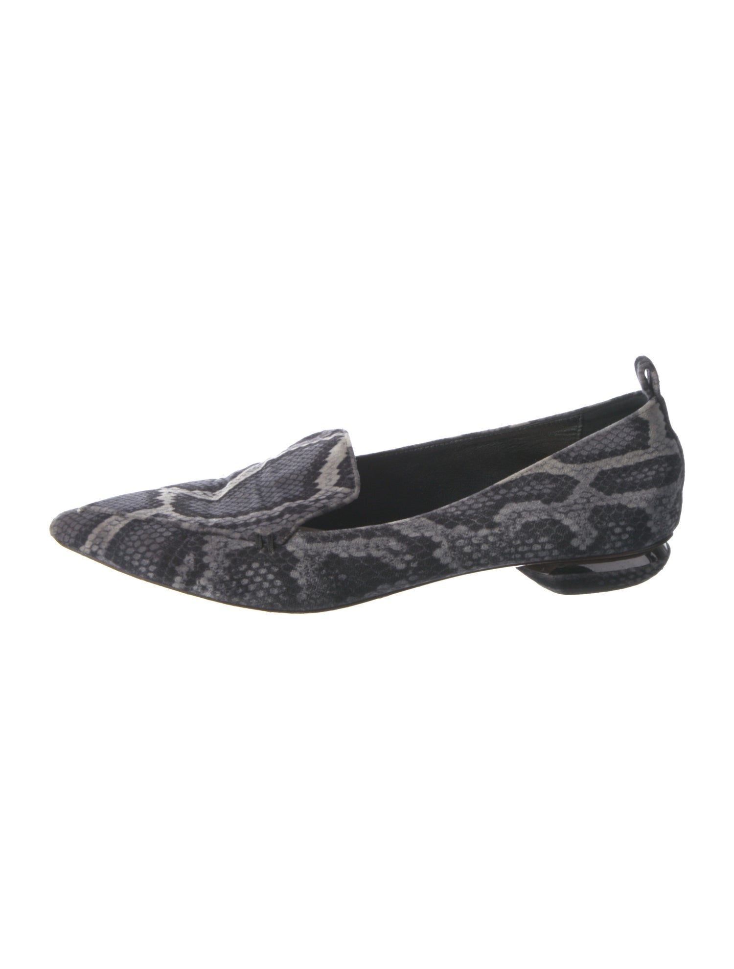 Nicholas Kirkwood Velvet Animal Print Loafers