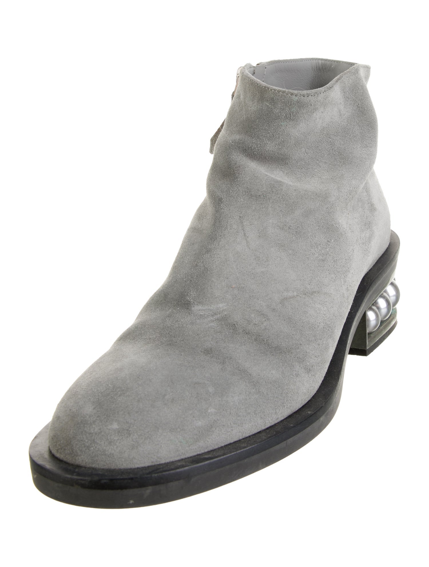 Nicholas Kirkwood Suede Beaded Accents Boots