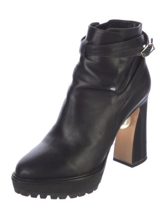 Nicholas Kirkwood Leather Beaded Accents Boots