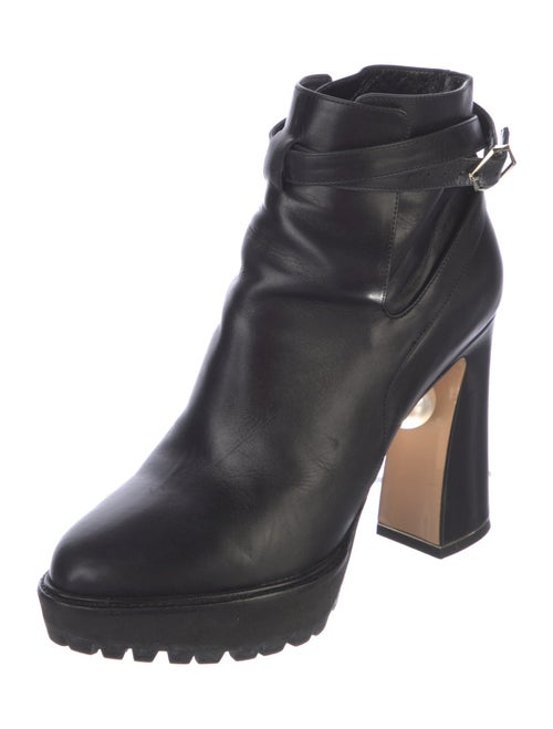 Nicholas Kirkwood Leather Beaded Accents Boots