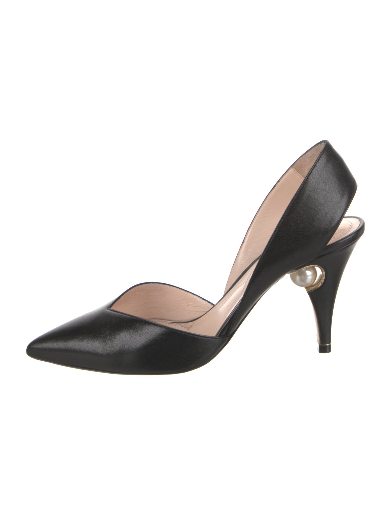 Nicholas Kirkwood Leather Slingback Pumps