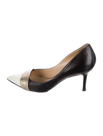 Nicholas Kirkwood Leather Colorblock Pattern Pumps