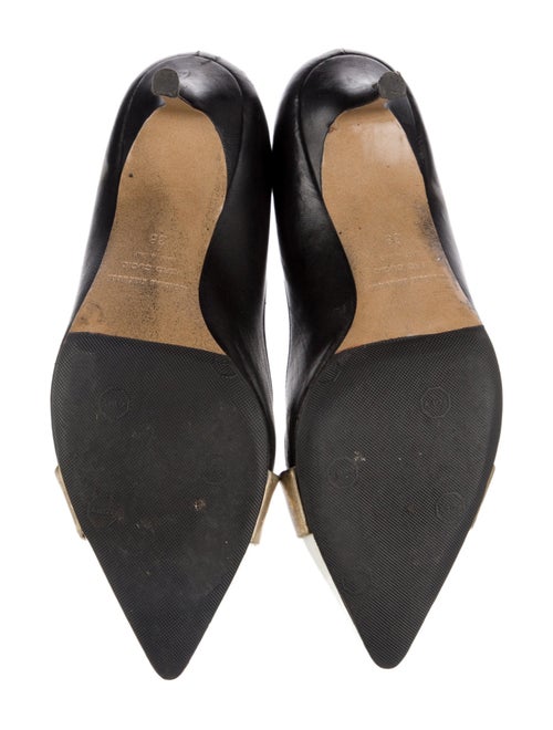 Nicholas Kirkwood Leather Colorblock Pattern Pumps