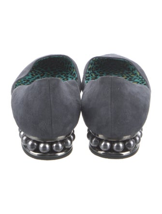 Nicholas Kirkwood Suede Flats