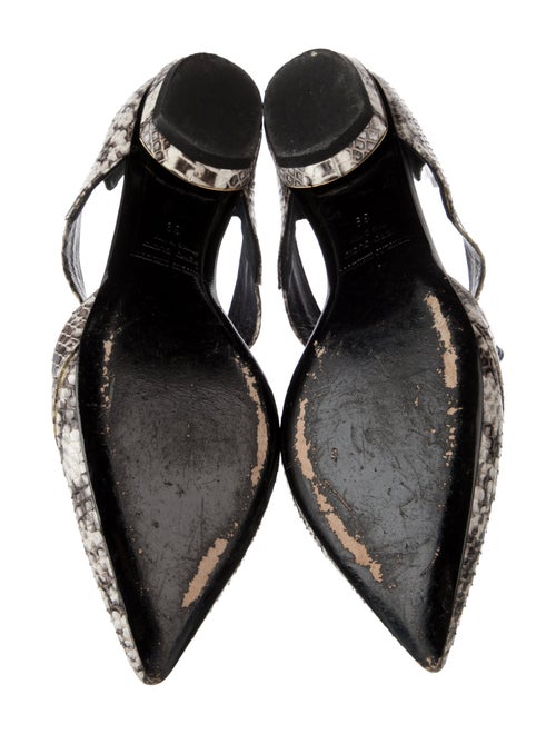 Nicholas Kirkwood Leather Animal Print D'Orsay Flats