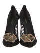 Nicholas Kirkwood Mesh Crystal Embellishments Pumps