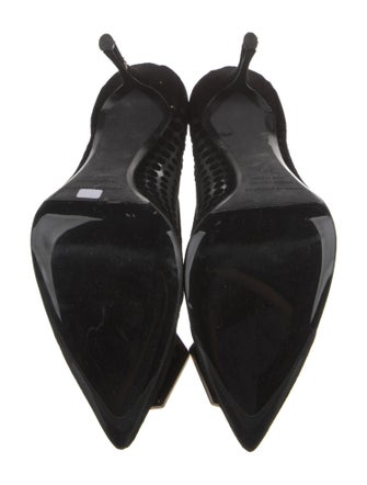 Nicholas Kirkwood Mesh Crystal Embellishments Pumps