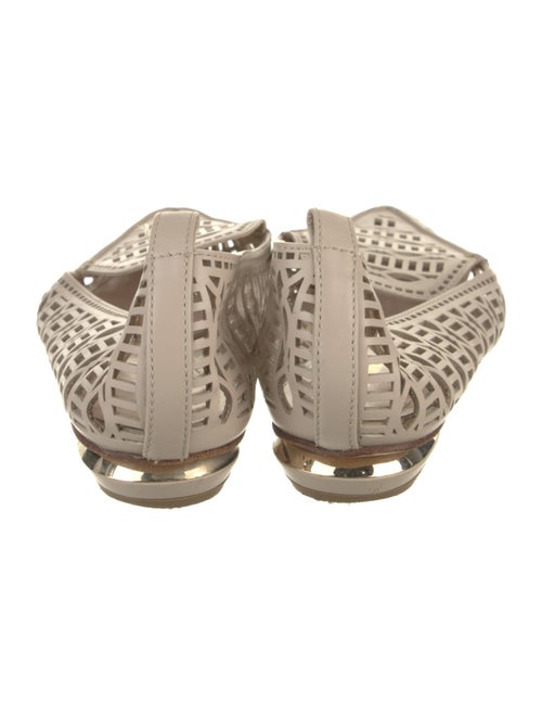 Nicholas Kirkwood Leather Lasercut Accents Ballet Flats