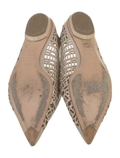 Nicholas Kirkwood Leather Lasercut Accents Ballet Flats