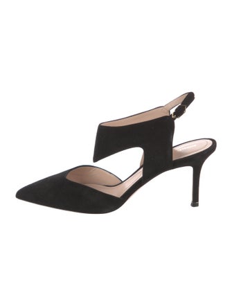 Nicholas Kirkwood Suede Slingback Pumps