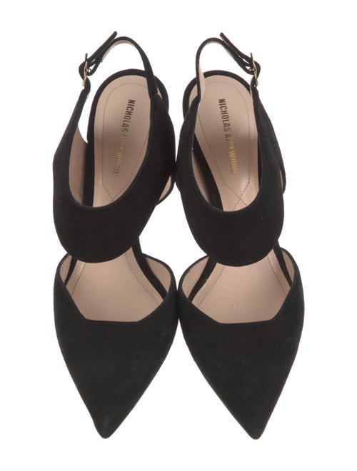 Nicholas Kirkwood Suede Slingback Pumps