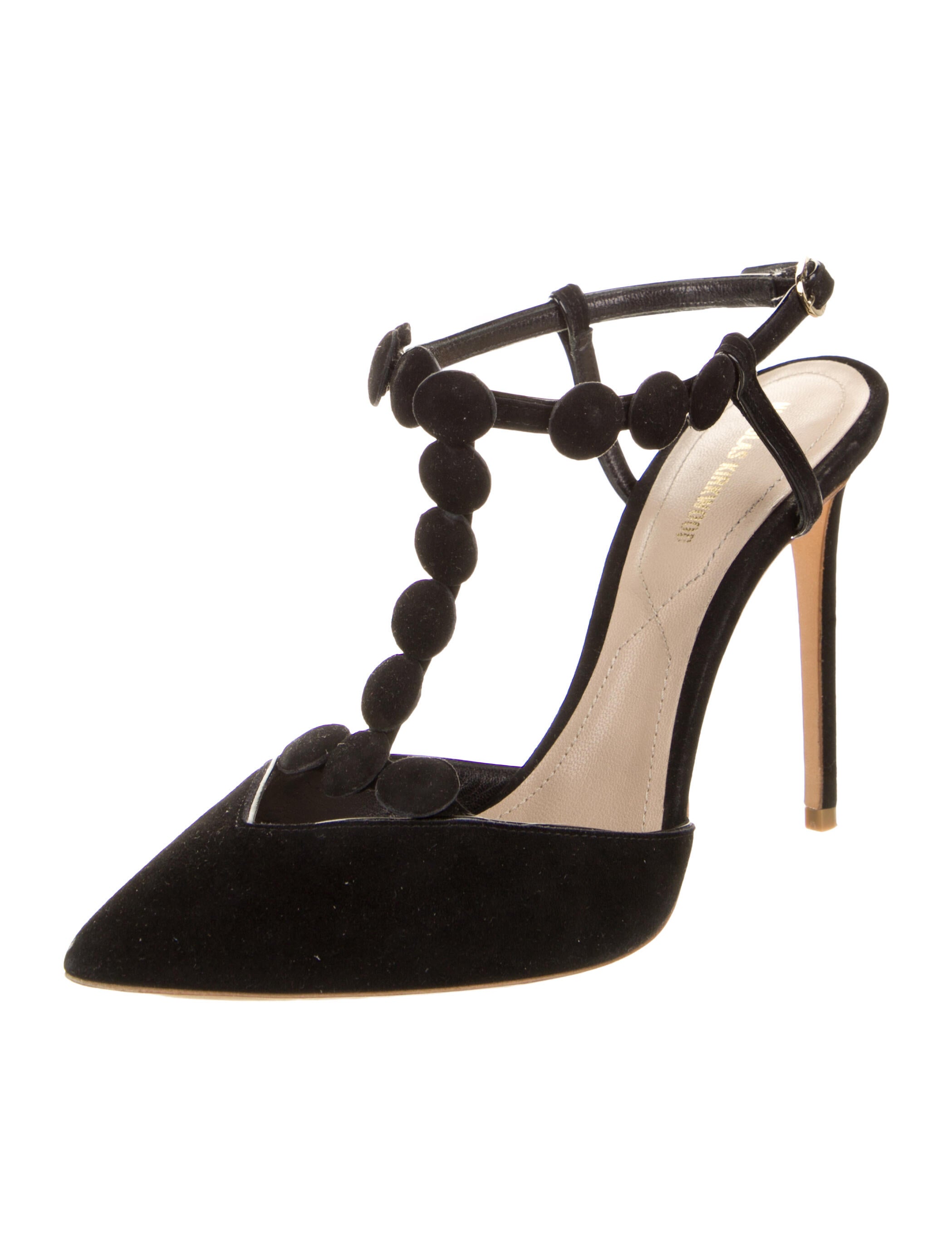 Nicholas Kirkwood Suede T-Strap Pumps