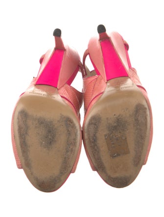 Nicholas Kirkwood Leather Cutout Accent Gladiator Sandals