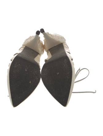 Nicholas Kirkwood Leather Animal Print D'Orsay Pumps