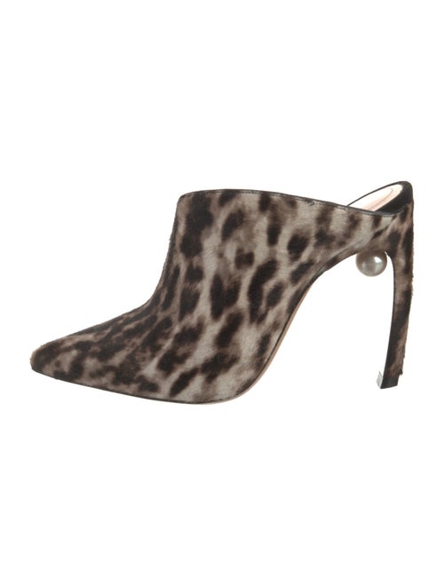 Nicholas Kirkwood Faux Pearl Accents Ponyhair Mules