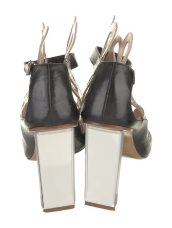 Nicholas Kirkwood Leather Colorblock Pattern Pumps