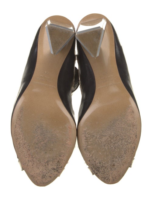 Nicholas Kirkwood Leather Colorblock Pattern Pumps