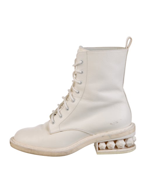 Nicholas Kirkwood Leather Combat Boots