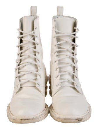 Nicholas Kirkwood Leather Combat Boots