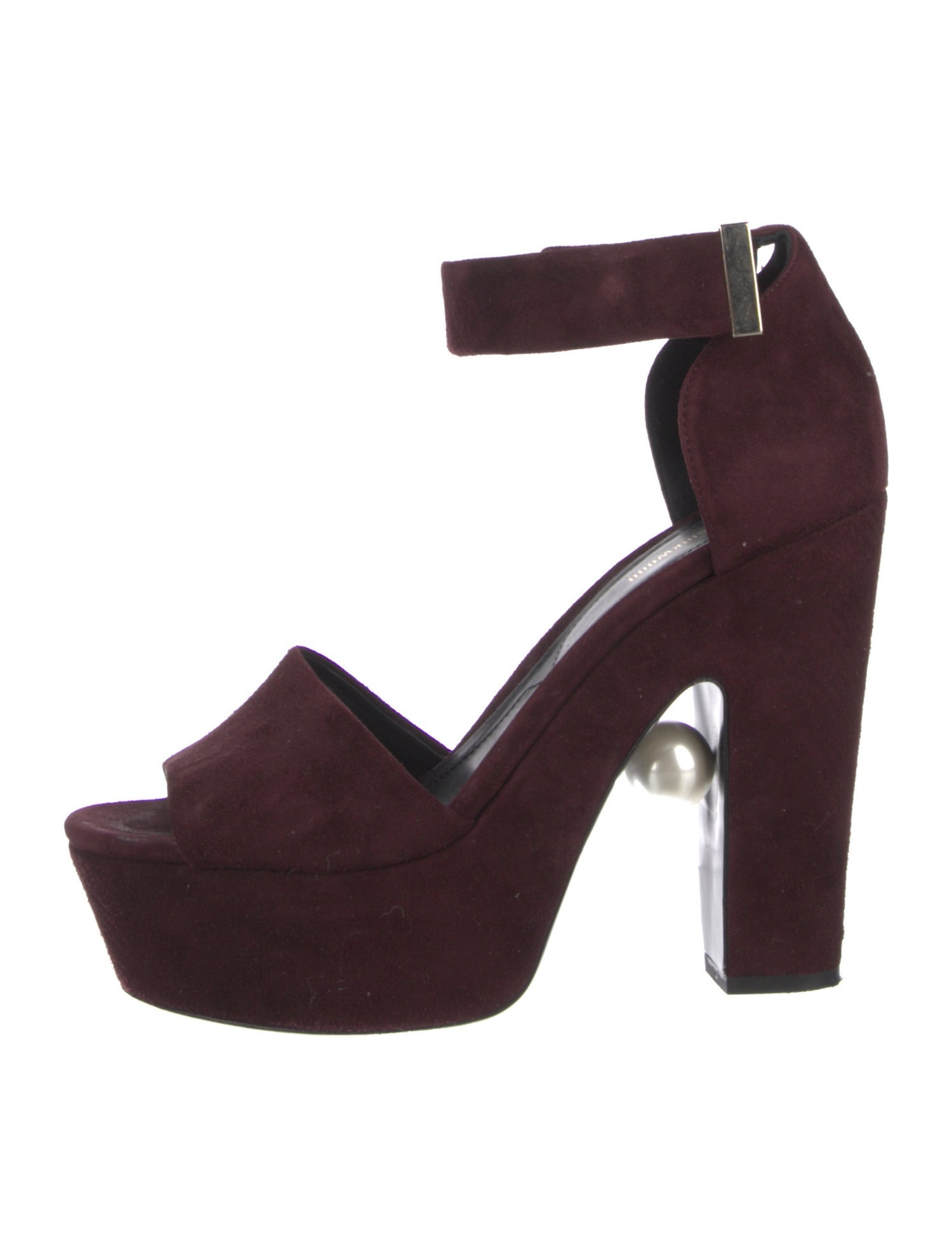 Nicholas Kirkwood Faux Pearl Accents Suede Pumps