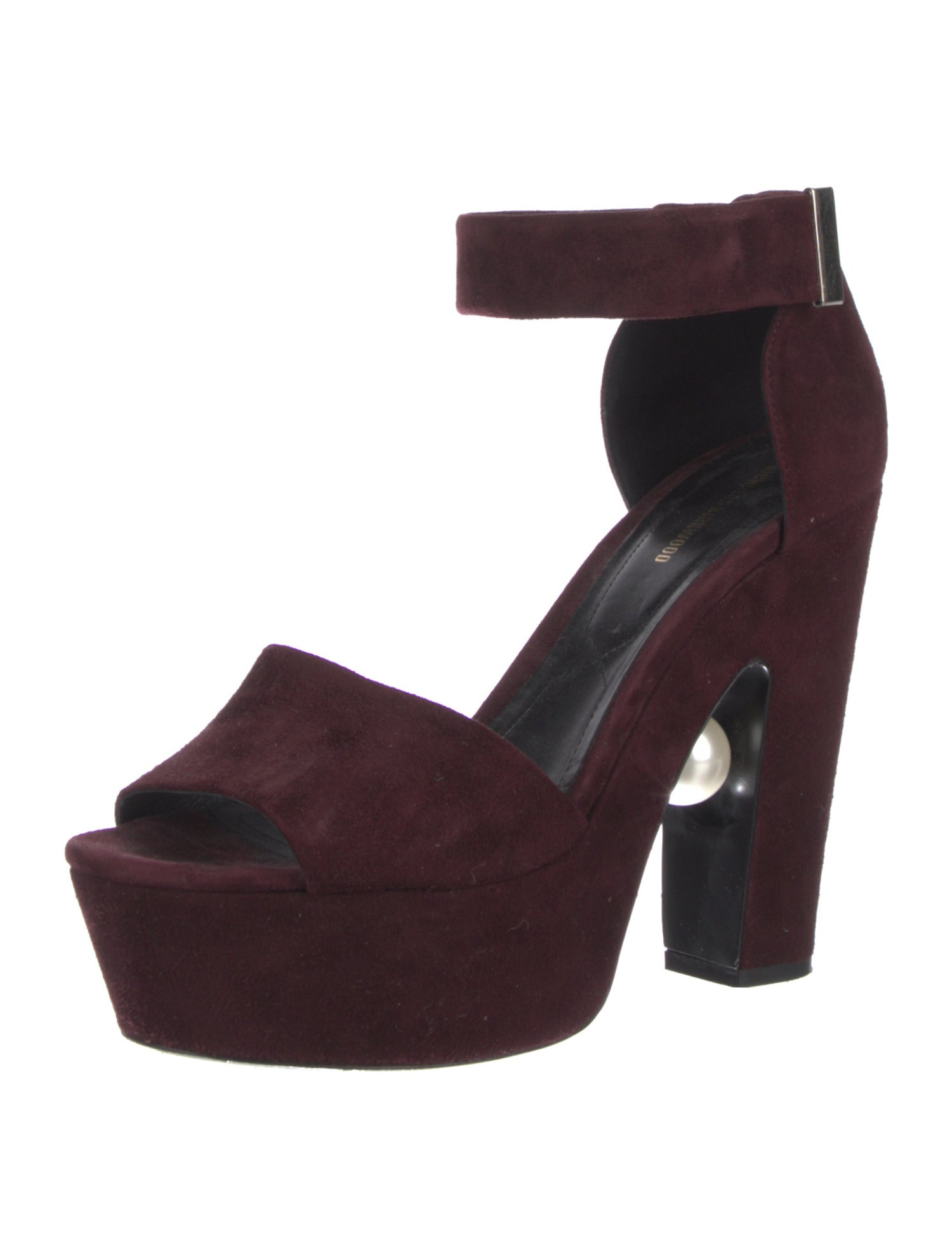 Nicholas Kirkwood Faux Pearl Accents Suede Pumps