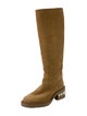 Nicholas Kirkwood Suede Studded Accents Riding Boots