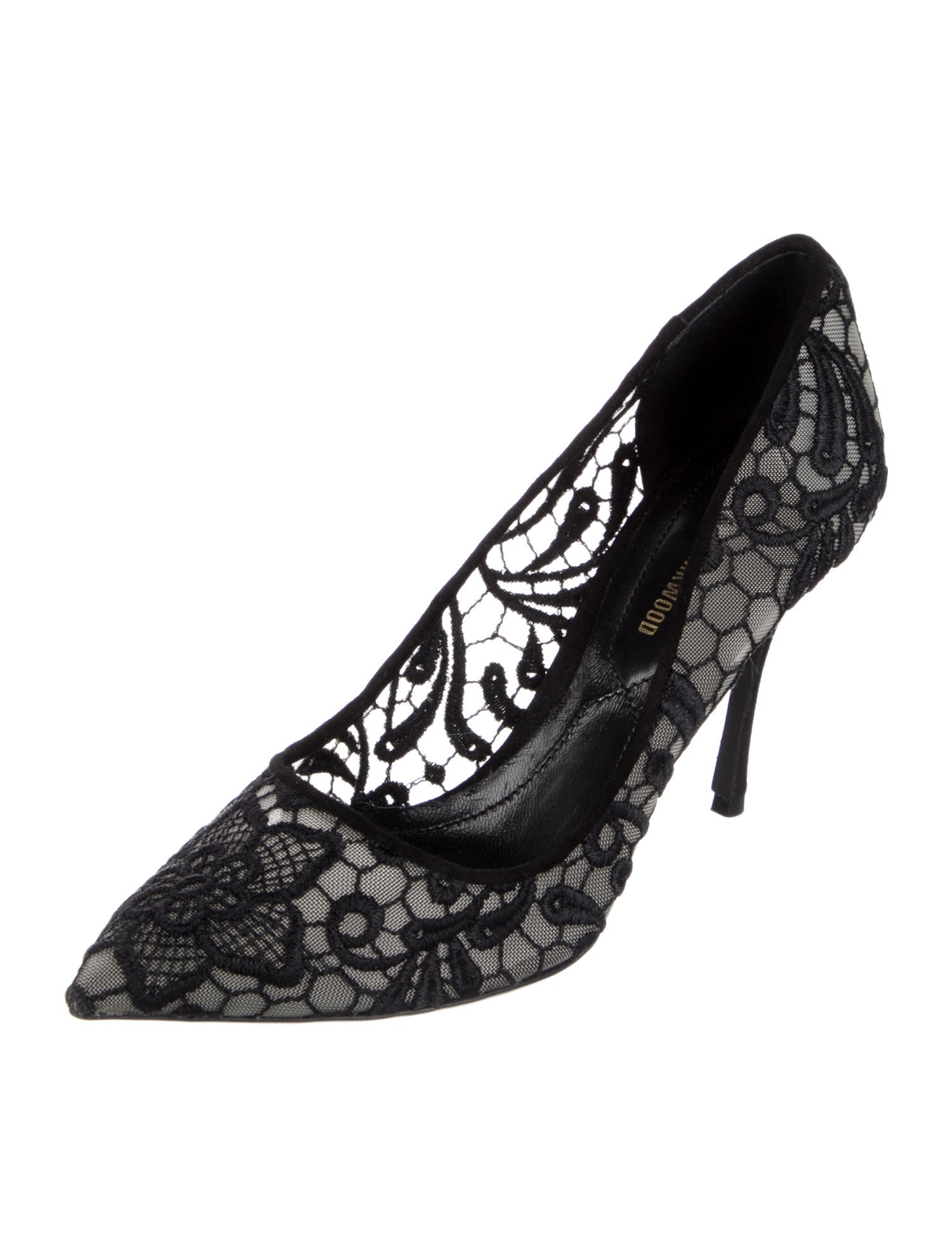 Nicholas Kirkwood Lace Mesh Accents Pumps