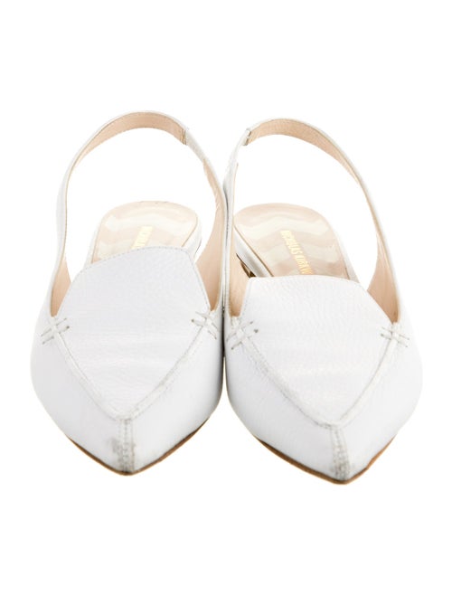 Nicholas Kirkwood Leather Slingback Flats