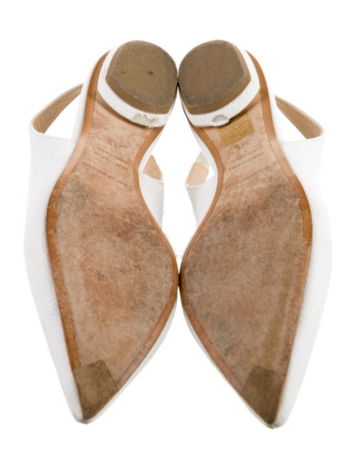 Nicholas Kirkwood Leather Slingback Flats