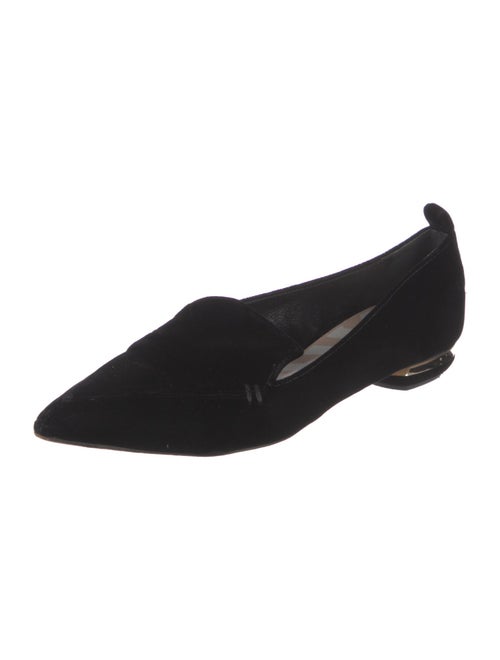 Nicholas Kirkwood Velvet Flats