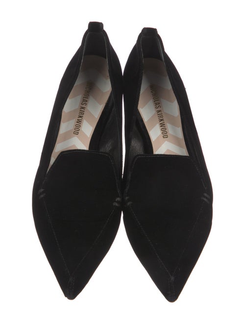 Nicholas Kirkwood Velvet Flats