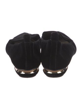 Nicholas Kirkwood Velvet Flats