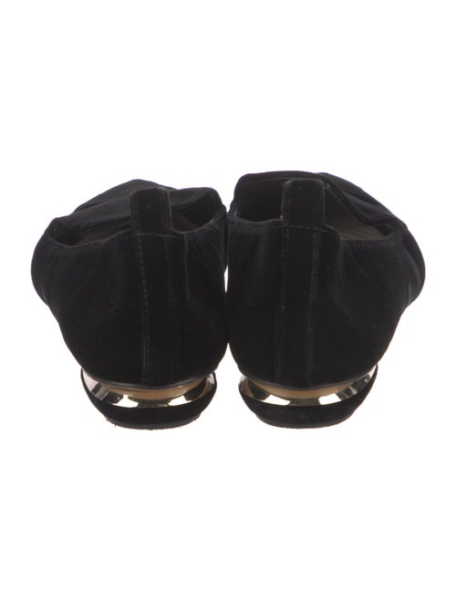 Nicholas Kirkwood Velvet Flats
