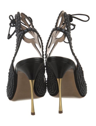 Nicholas Kirkwood Suede Cutout Accent Pumps