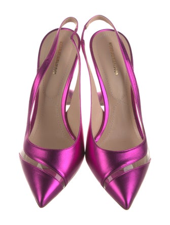 Nicholas Kirkwood Patent Leather Slingback Pumps