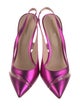Nicholas Kirkwood Patent Leather Slingback Pumps