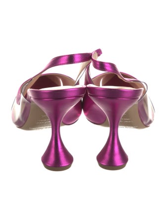 Nicholas Kirkwood Patent Leather Slingback Pumps