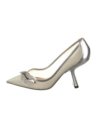 Nicholas Kirkwood Mesh Glitter Accents Pumps