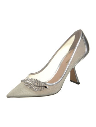 Nicholas Kirkwood Mesh Glitter Accents Pumps