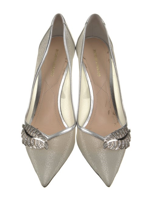 Nicholas Kirkwood Mesh Glitter Accents Pumps