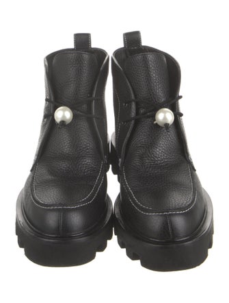 Nicholas Kirkwood Leather Combat Boots