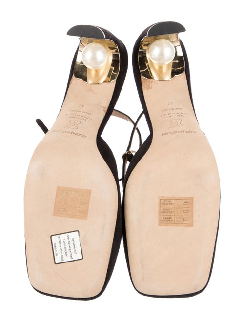 Nicholas Kirkwood Suede Slingback Pumps