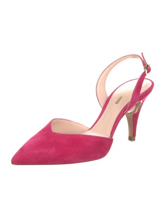 Nicholas Kirkwood Suede Slingback Pumps