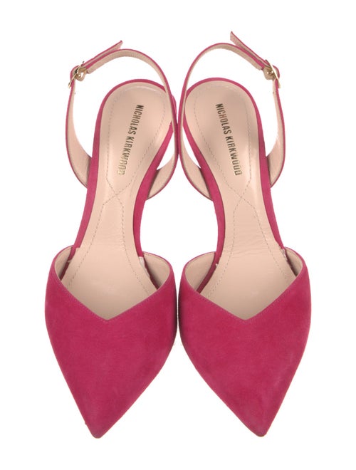Nicholas Kirkwood Suede Slingback Pumps