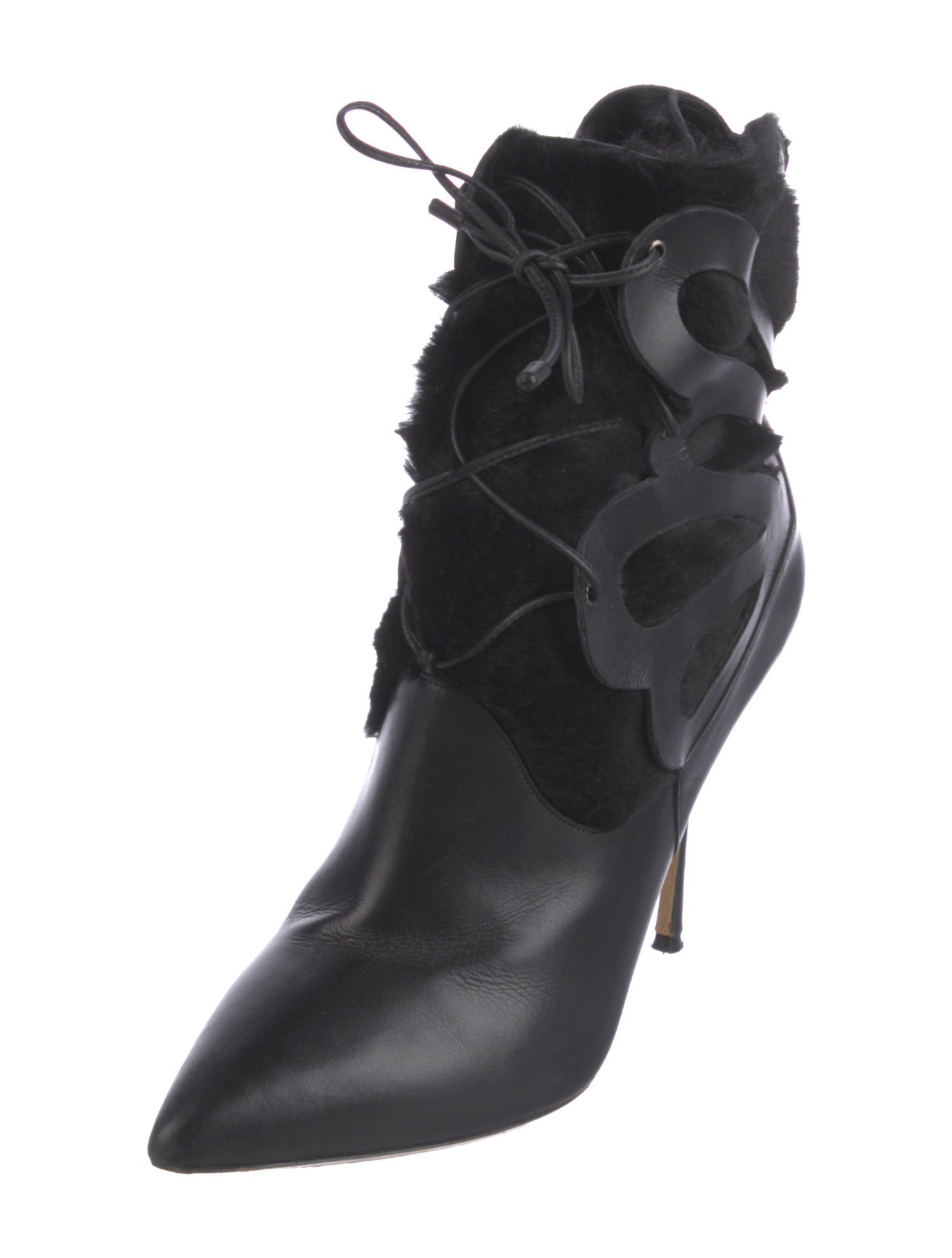 Nicholas Kirkwood Leather Lace-Up Boots